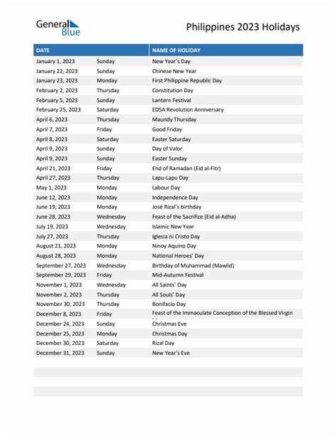 holidays in cebu philippines|List of Public Holidays in the Philippines 2023 .